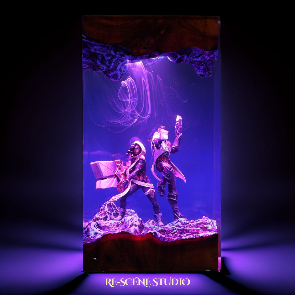 Senna & Lucian Resin Lamp — view 3