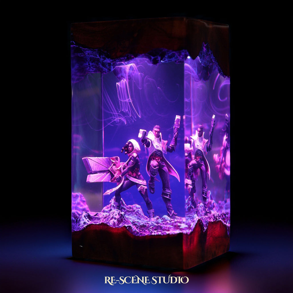 Senna & Lucian Resin Lamp — view 6