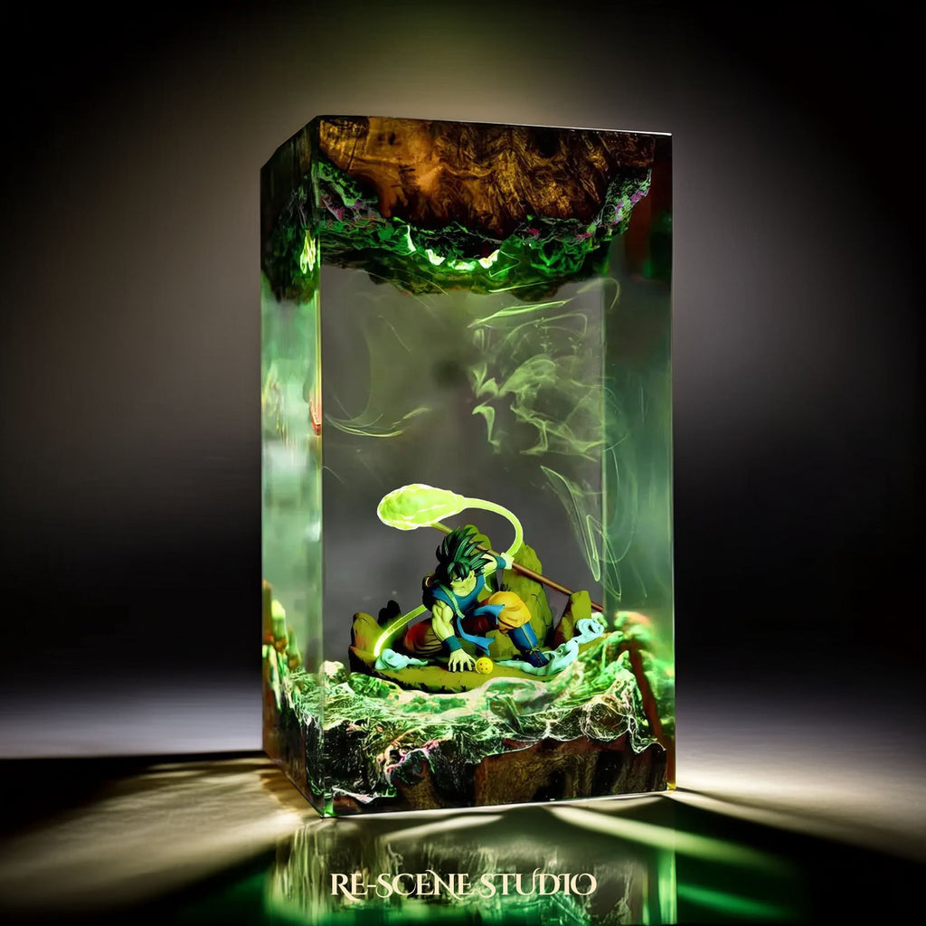 Son Goku Resin Lamp — view 2
