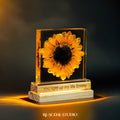 Sunflower Glow Resin Lamp