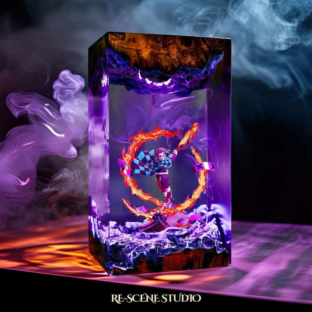 Tanjiro Resin Lamp V2