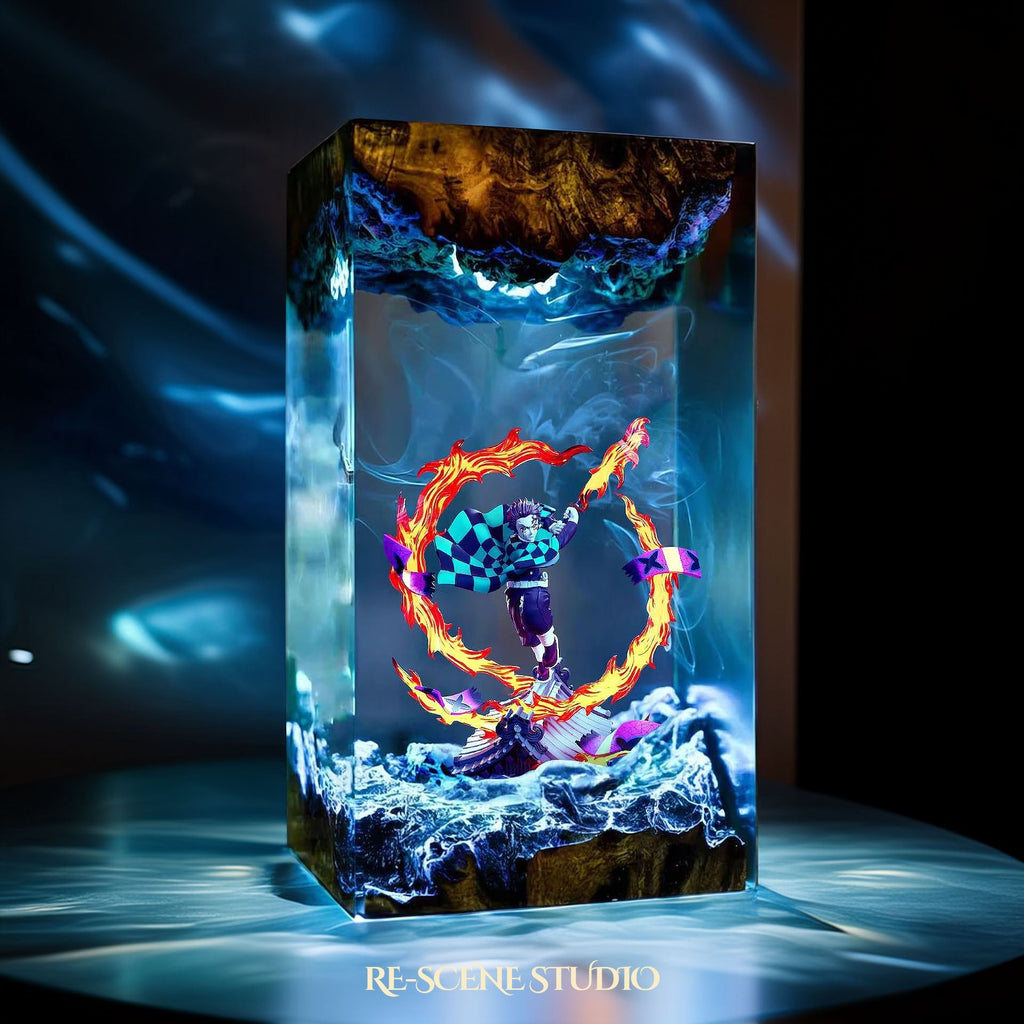 Tanjiro Resin Lamp V2 — view 2