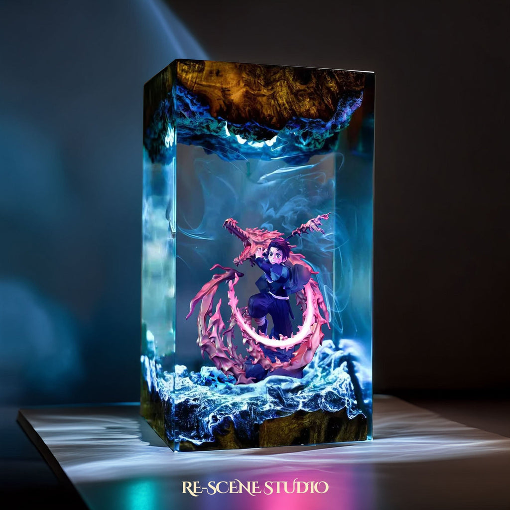 Tanjiro Resin Lamp V3 — view 2