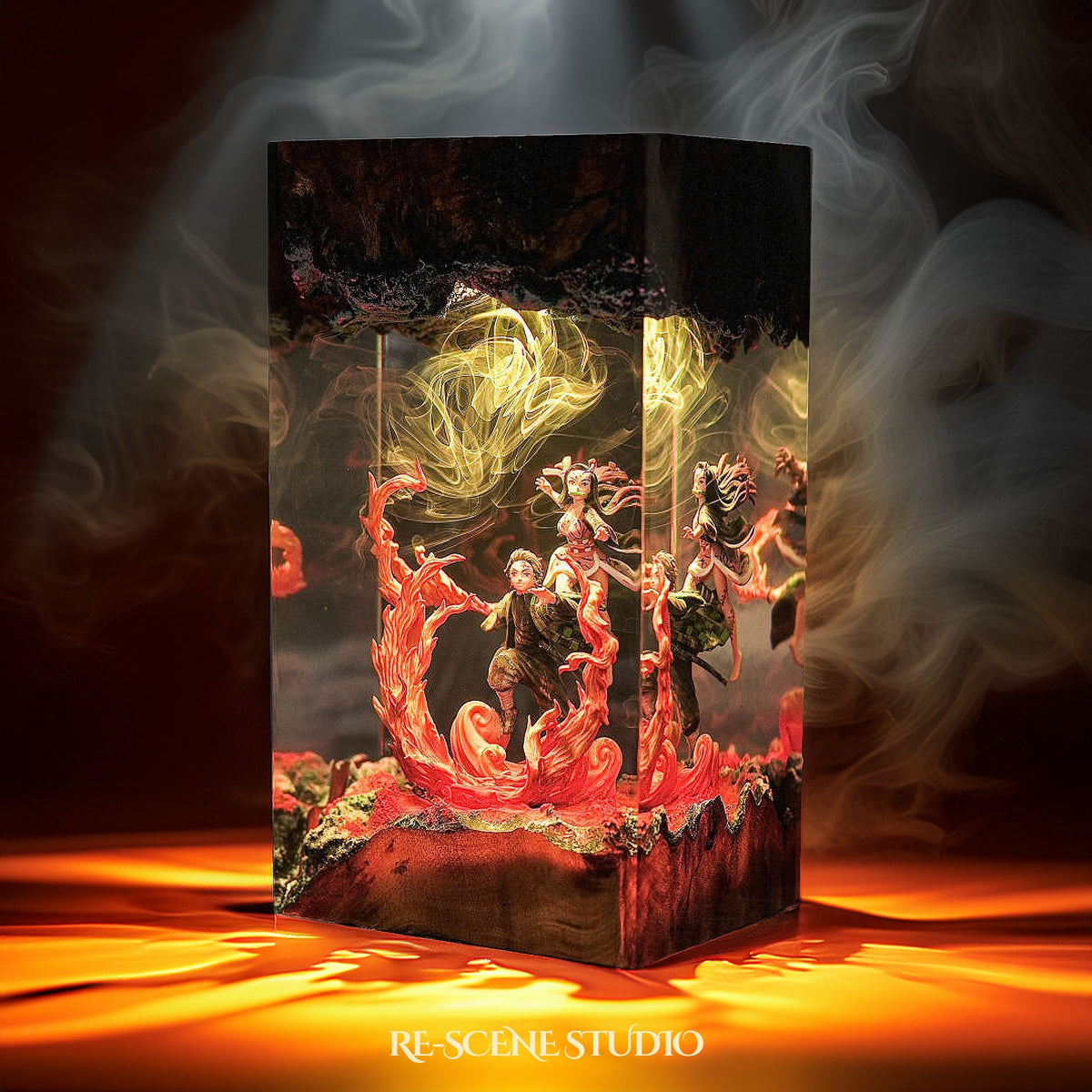 Tanjiro & Nezuko Resin Lamp V1