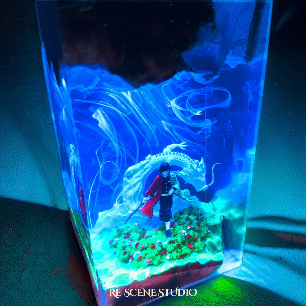 Giyu Tomioka Resin Lamp — view 4