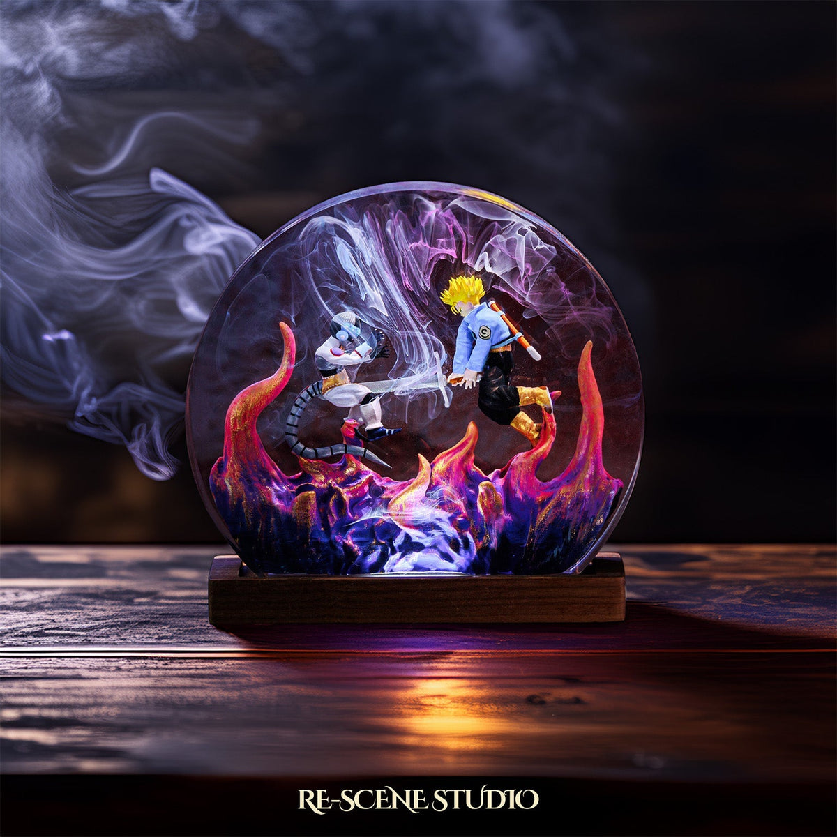 Trunks vs Frieza Resin Lamp