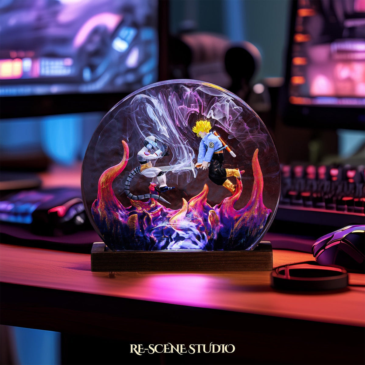 Trunks vs Frieza Resin Lamp — view 2
