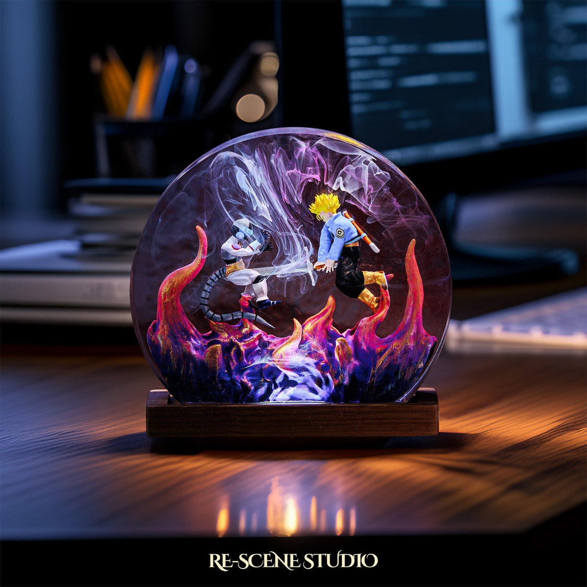 Trunks vs Frieza Resin Lamp — view 4