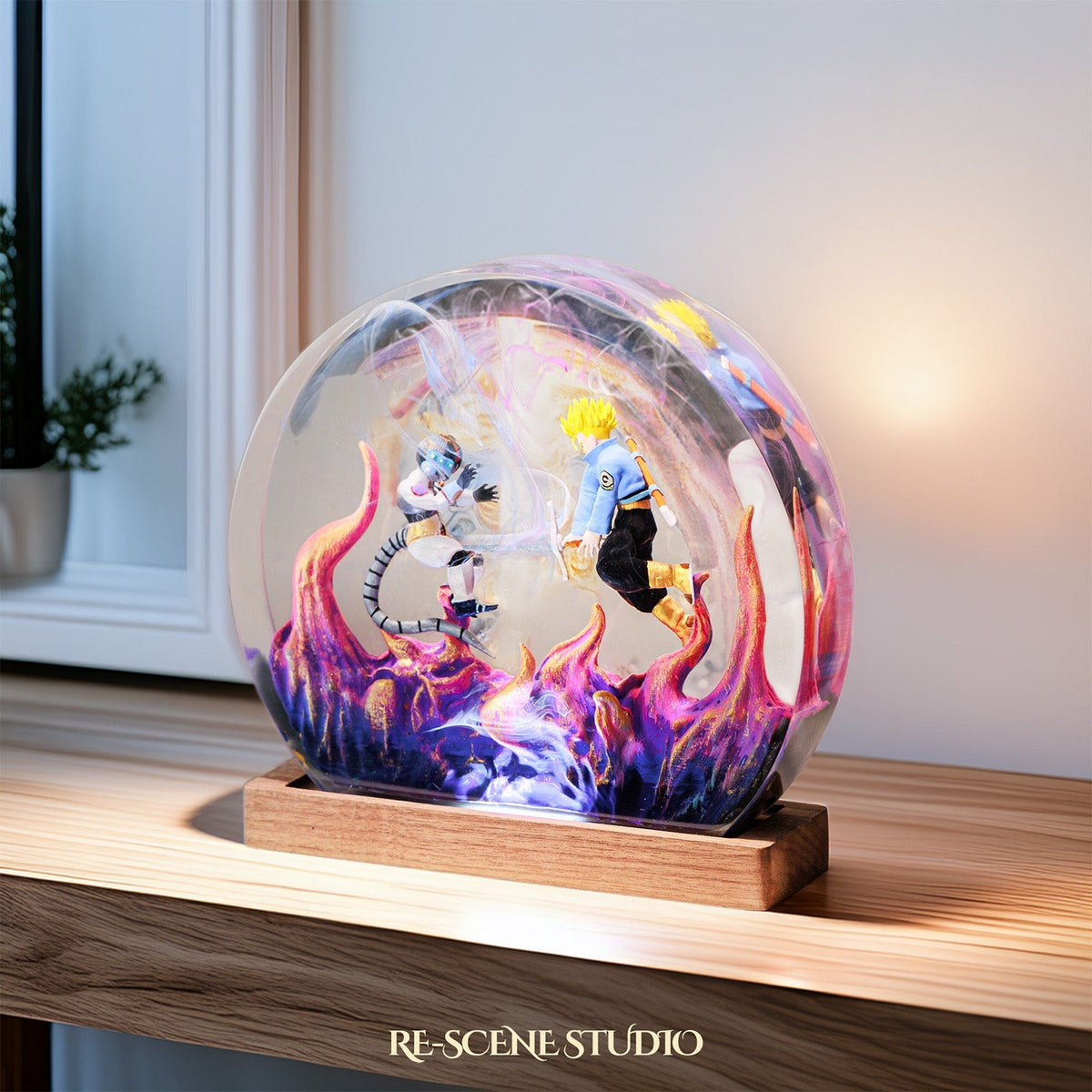Trunks vs Frieza Resin Lamp — view 5