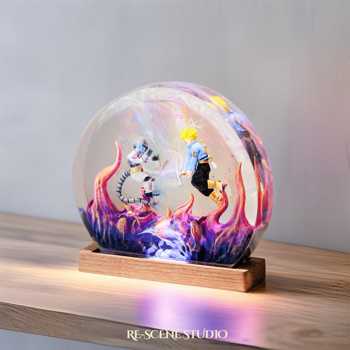 Trunks vs Frieza Resin Lamp — view 3
