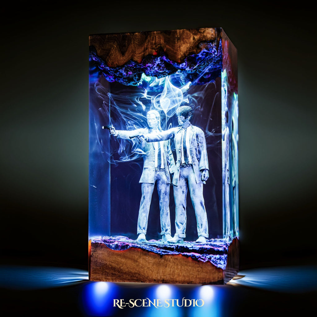 Vincent Vega and Jules Winnfield Resin Lamp — view 4