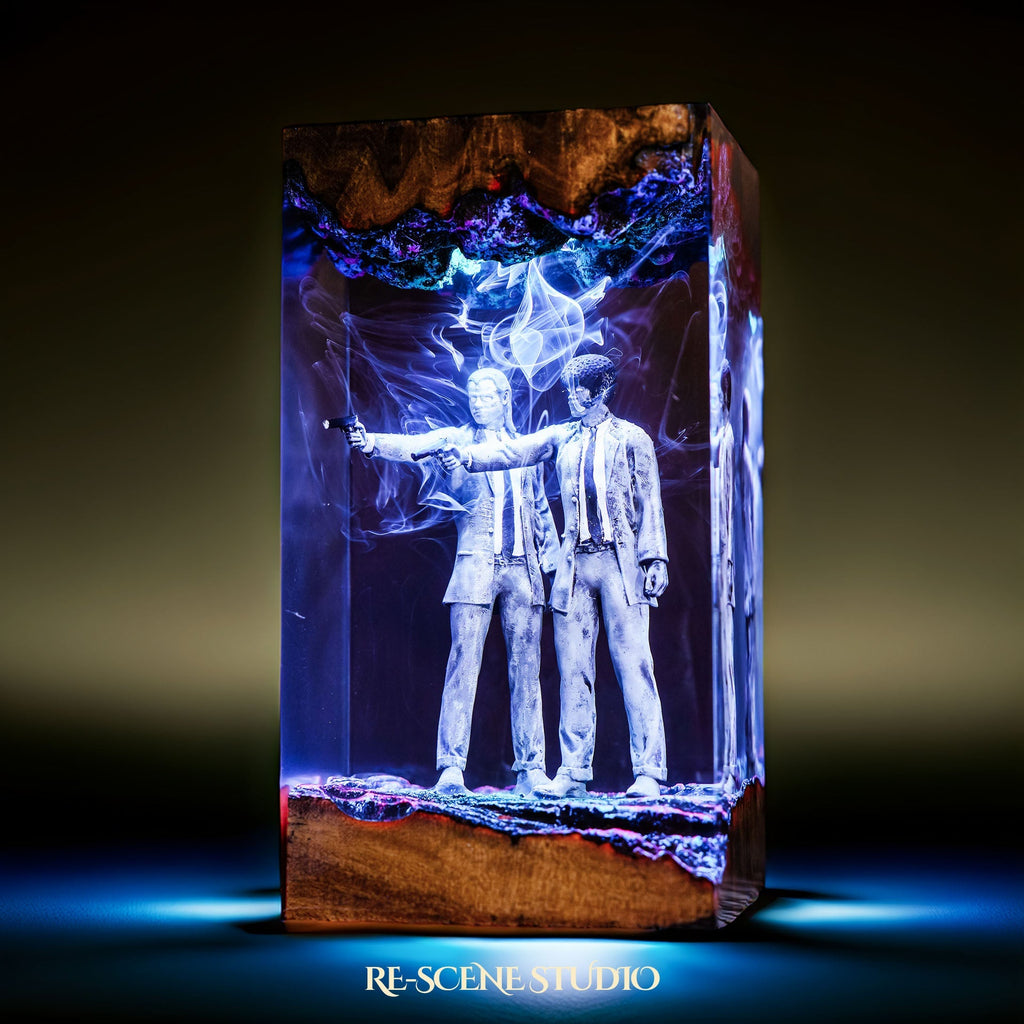 Vincent Vega and Jules Winnfield Resin Lamp — view 5