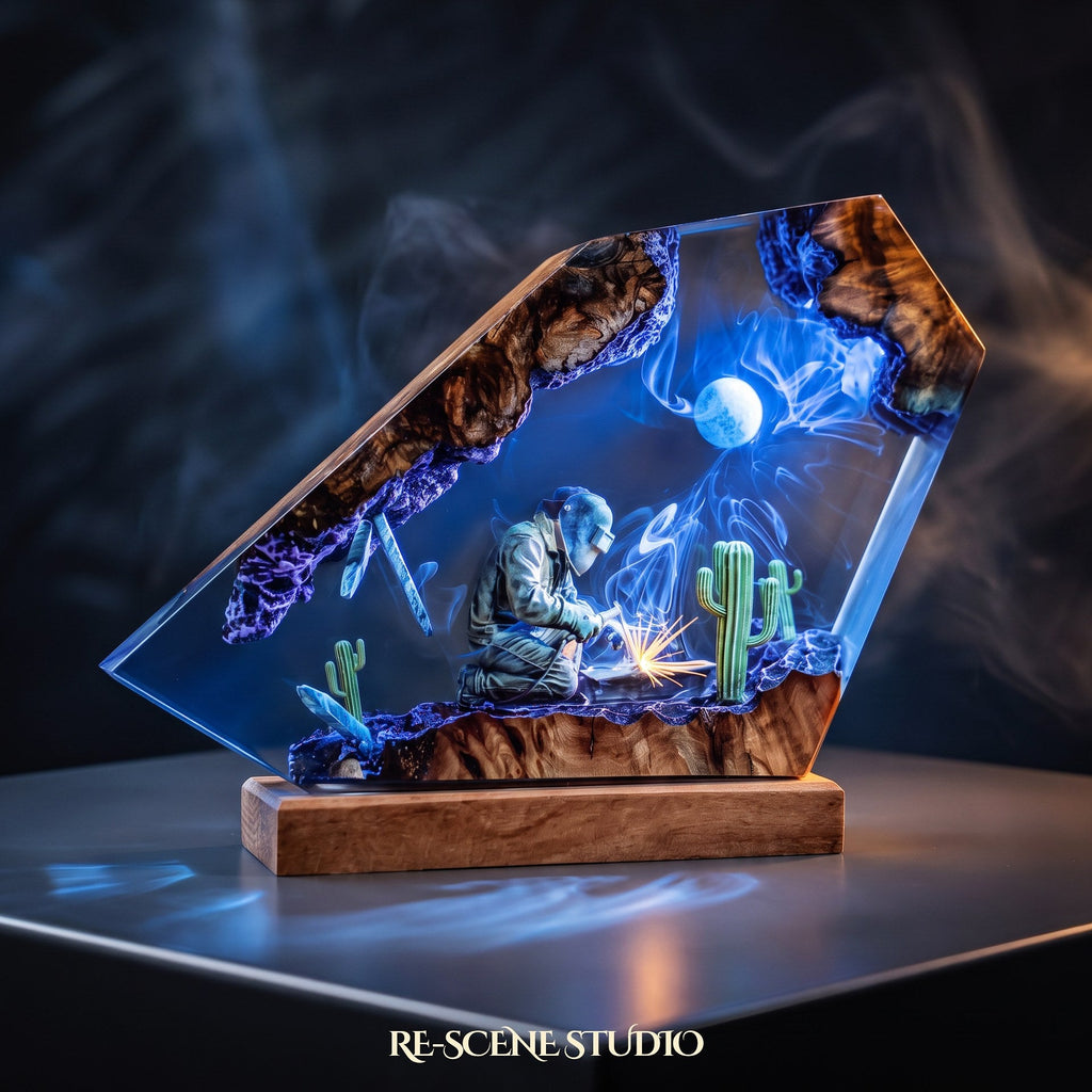 Welder Resin Lamp — view 2