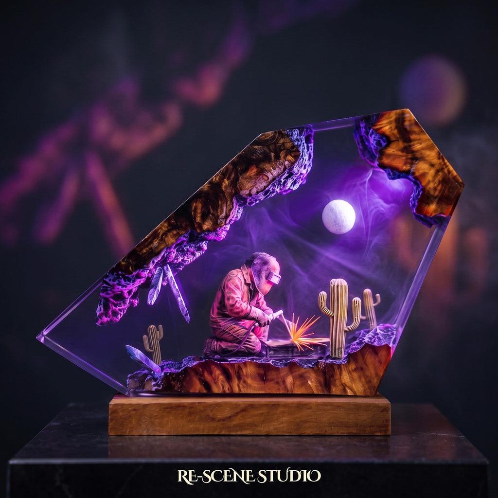 Welder Resin Lamp — view 3