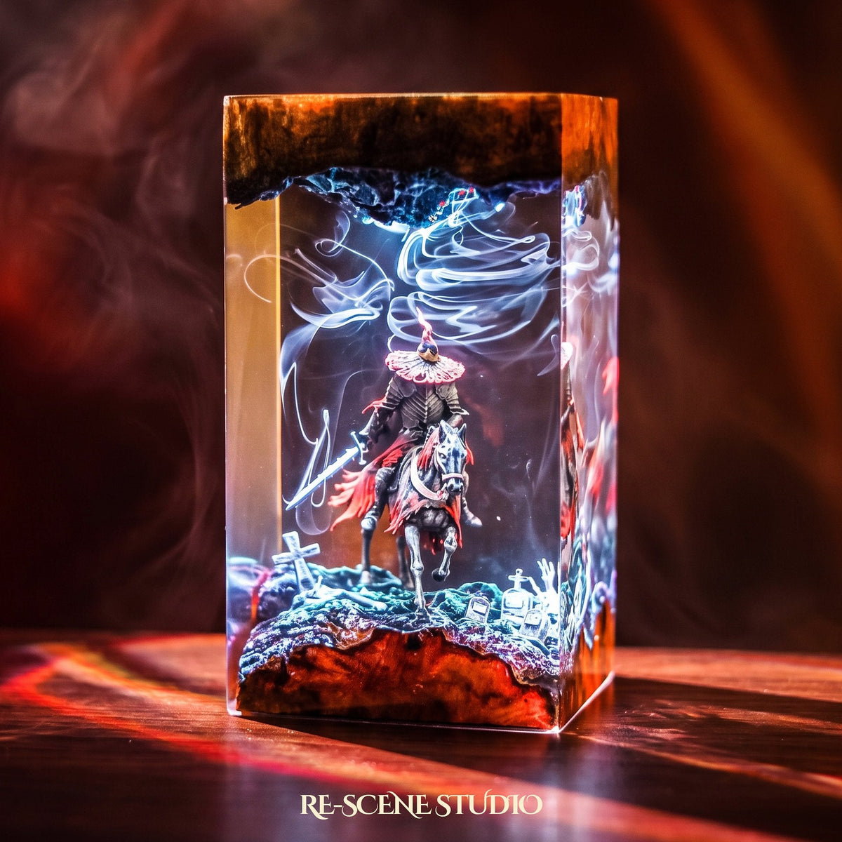 Witch Knight Rider Pillar Resin Lamp — view 6