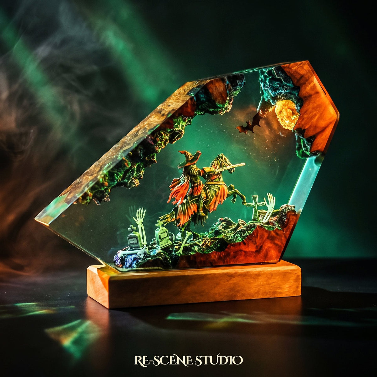 Witch Knight Rider Resin Lamp — view 3
