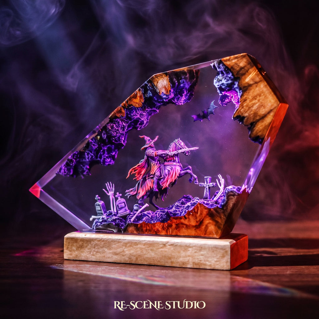 Witch Knight Rider Resin Lamp — view 4