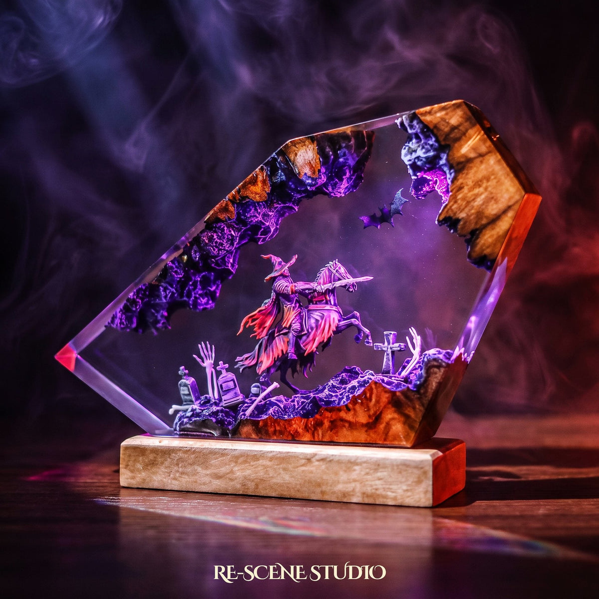 Witch Knight Rider Resin Lamp — view 4