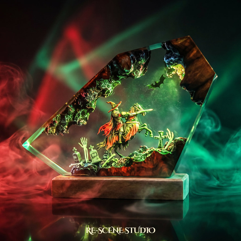 Witch Knight Rider Resin Lamp — view 5