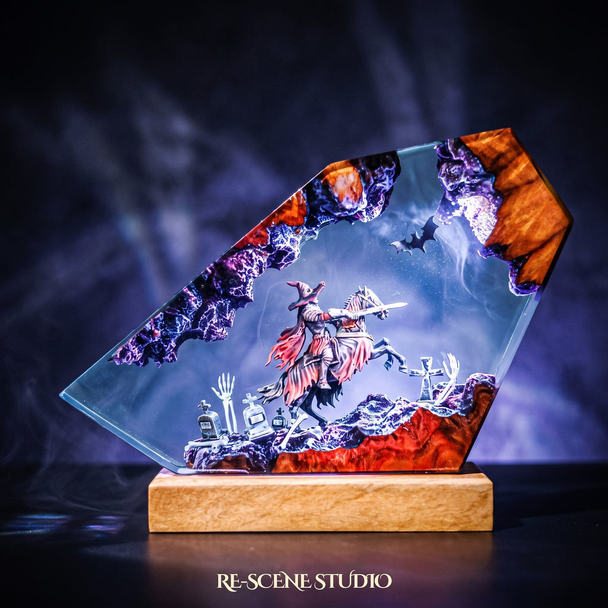 Witch Knight Rider Resin Lamp — view 6