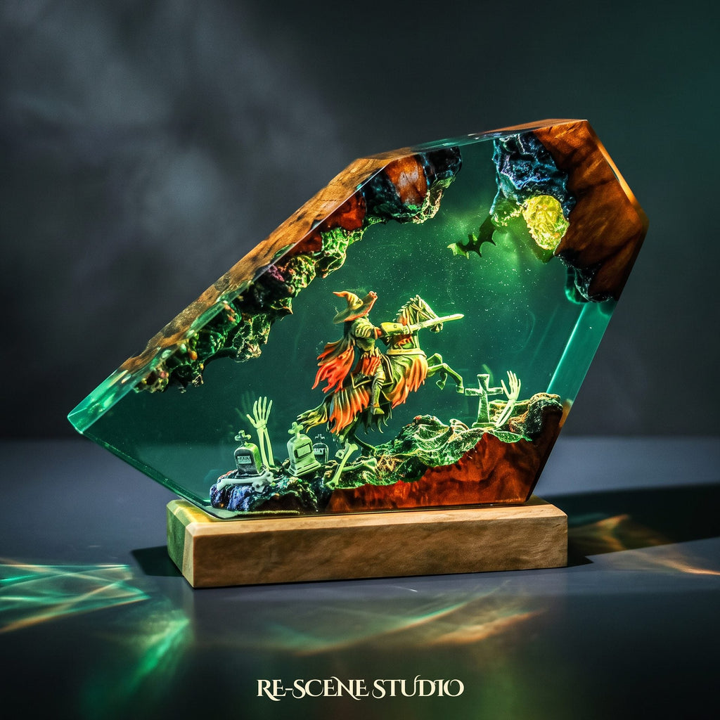 Witch Knight Rider Resin Lamp — view 7