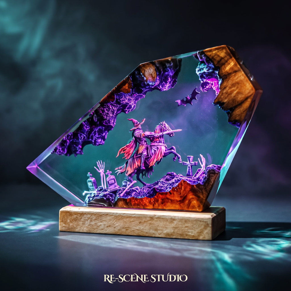 Witch Knight Rider Resin Lamp — view 8