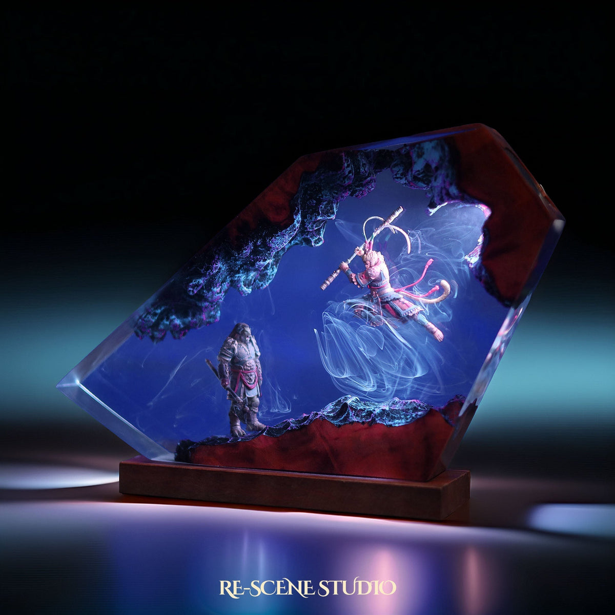 Wukong vs Bull King Resin Lamp — view 5