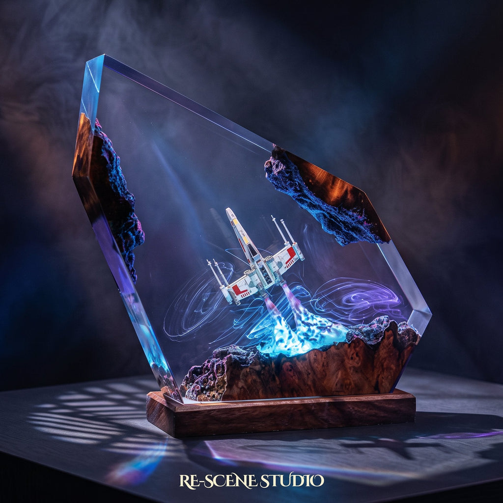X-Wing Resin Lamp