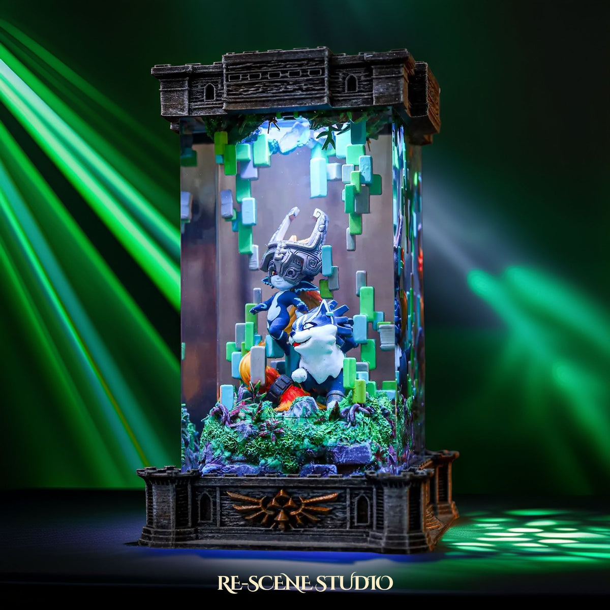 Midna & Wolf Link Resin Lamp — view 4