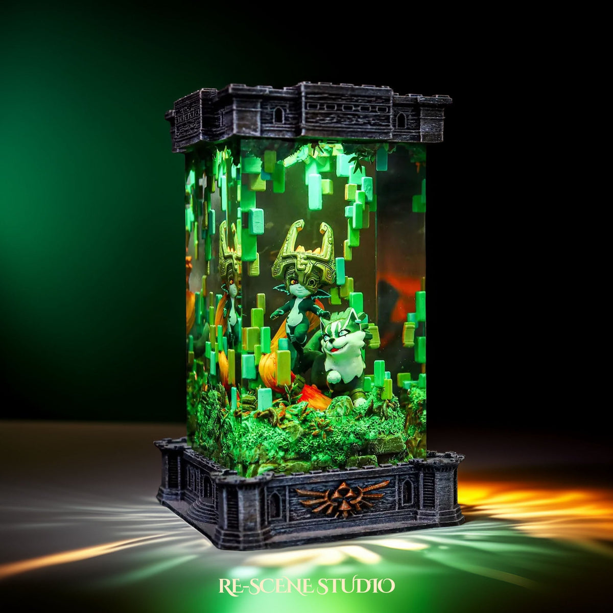 Midna & Wolf Link Resin Lamp — view 5