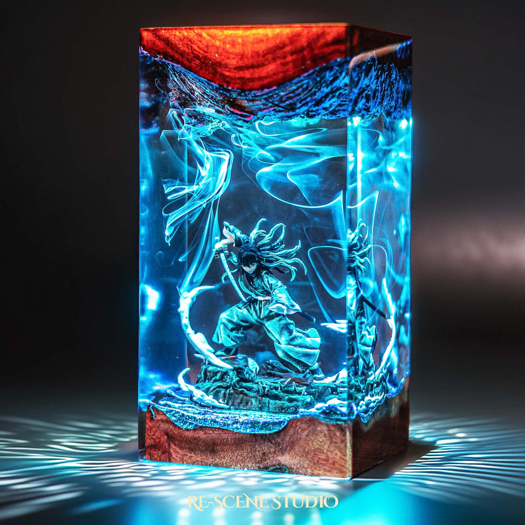 Muichiro Tokito Resin Lamp — view 2