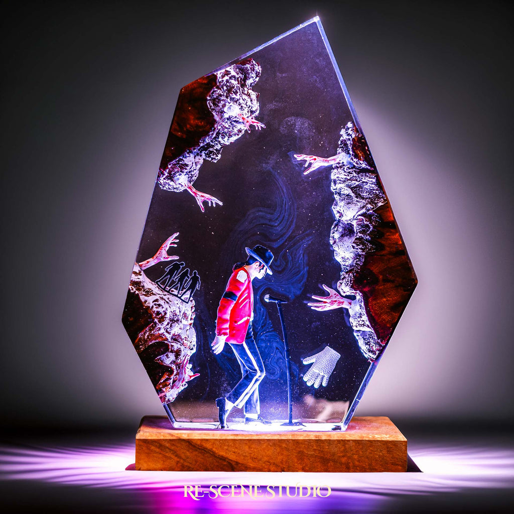 Michael Jackson Resin Lamp V2