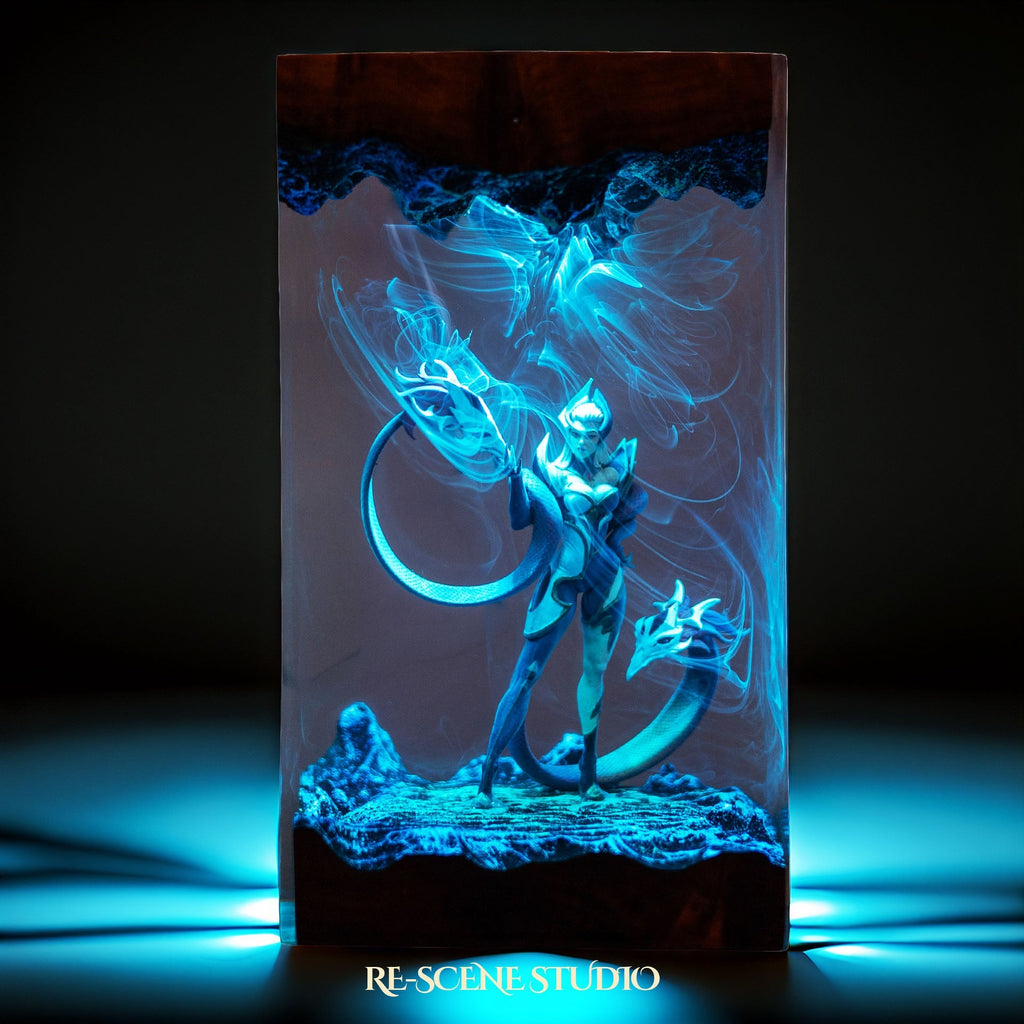 Evelynn Resin Lamp — view 3