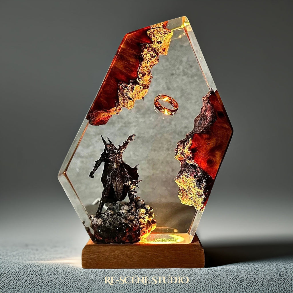 Sauron Hexagon Resin Lamp, The Lord of the Rings