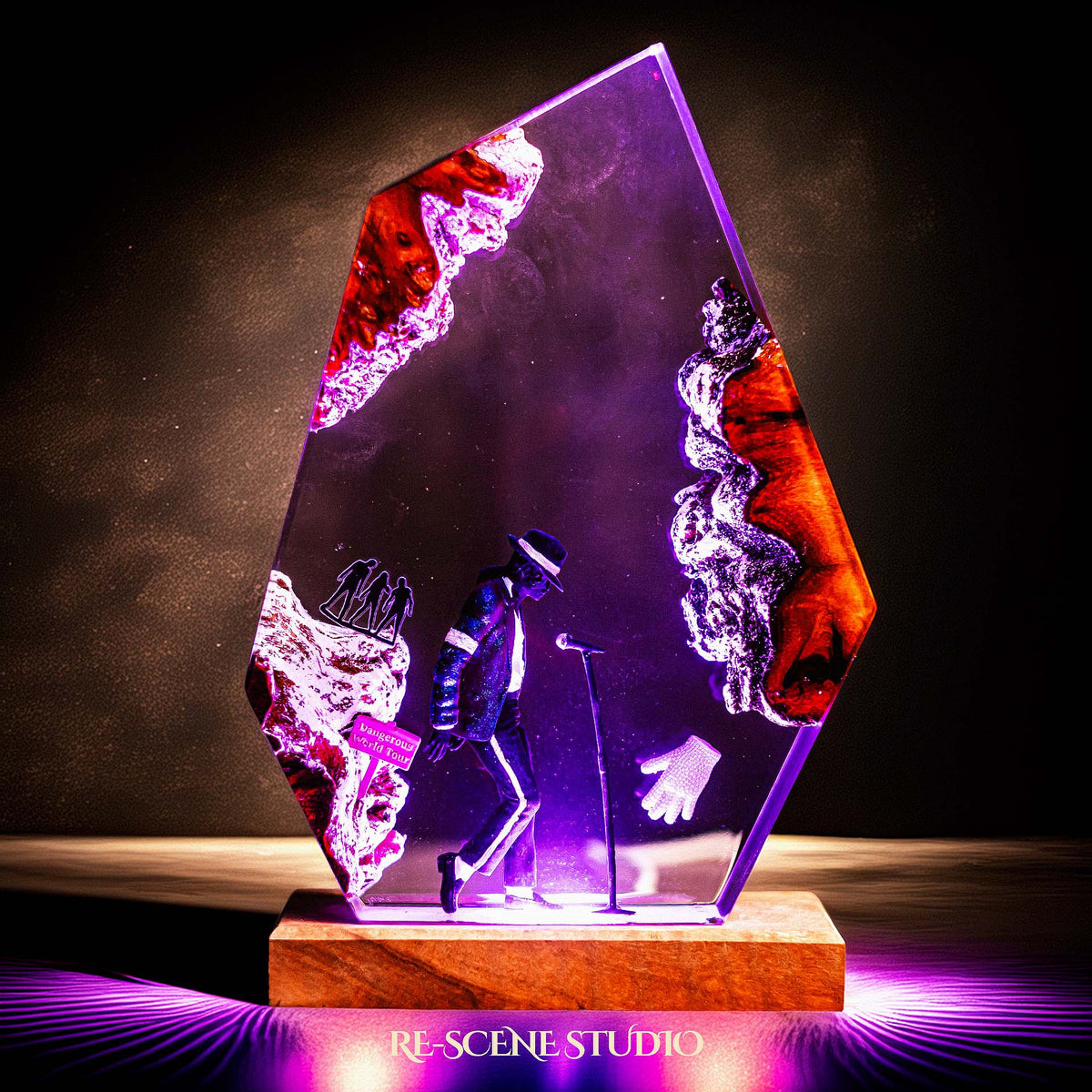 Michael Jackson Resin Lamp V1 — view 3