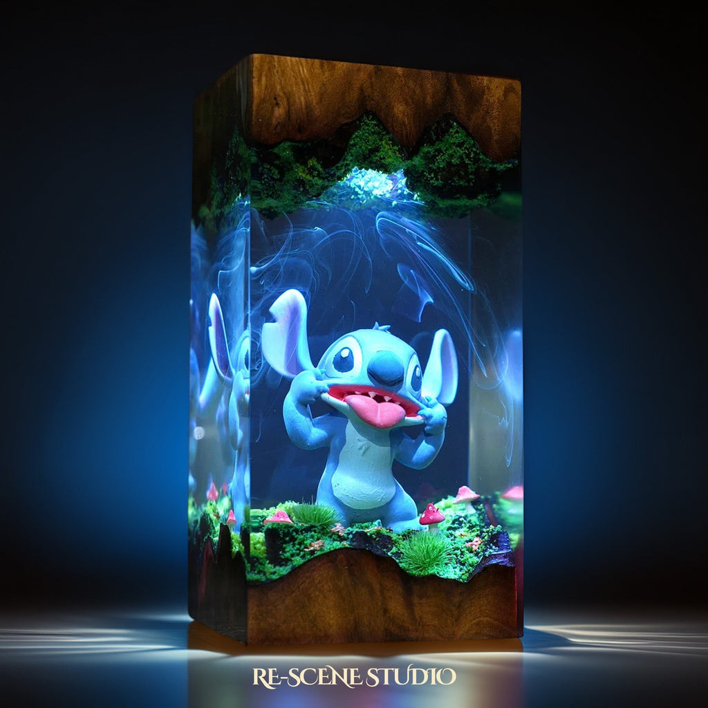 Stitch Resin Lamp V2