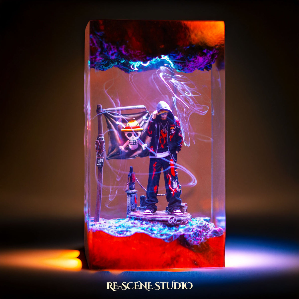 Luffy Resin Lamp V1
